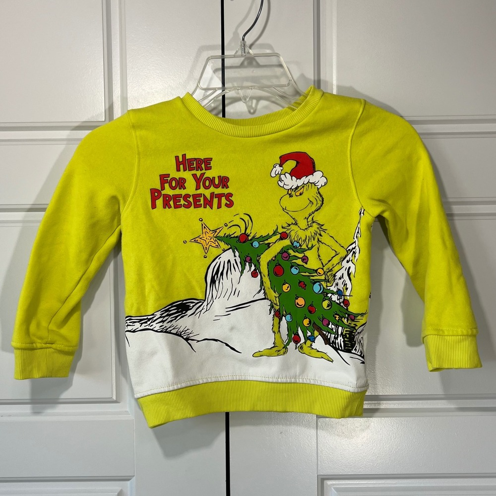 Dr. Seuss The Grinch Christmas Sweatshirt - Kids 4T Holiday Outfit